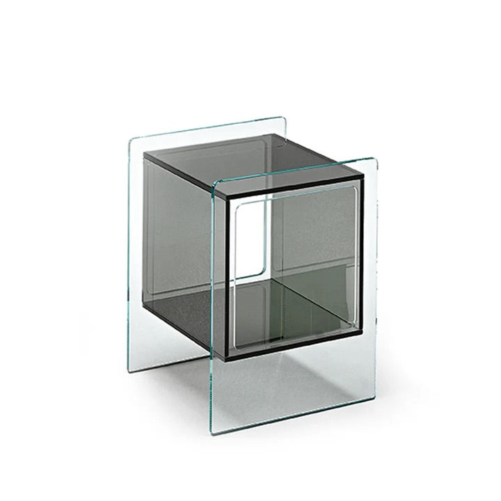 Square Glass Side Table