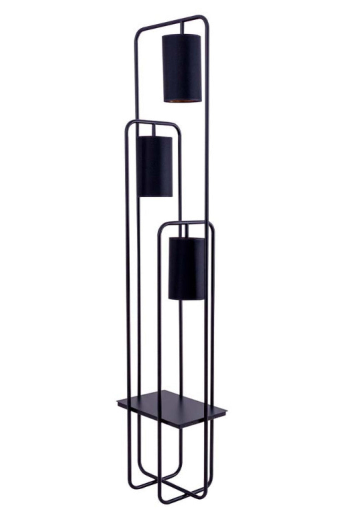 Black 3 Bulb Floor Lamp