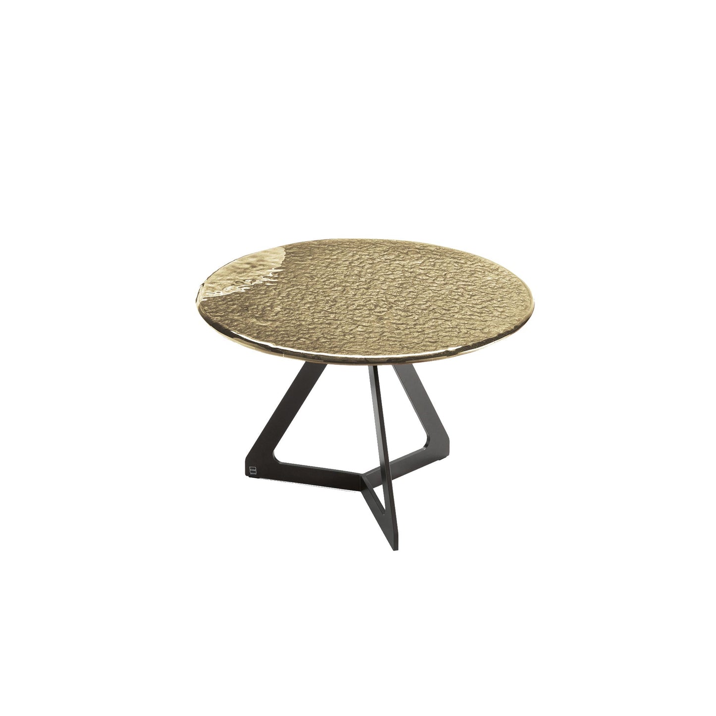 Champagne Colored Glass Cocktail Table