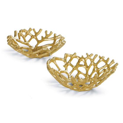 Golden Web Bowl (set of 2)
