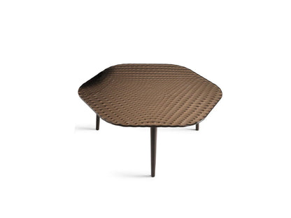 Brown Hexagonal Cocktail Table