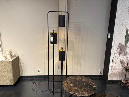 Black 3 Bulb Floor Lamp