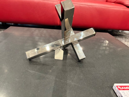 Polished Nickel Intersecting Table Sculpture