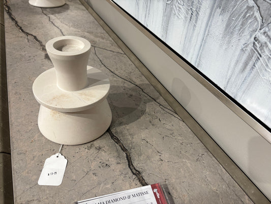 Crafted Stone Candle Holder