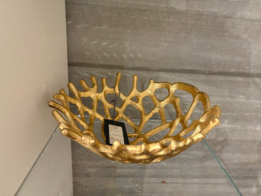 Golden Web Bowl (set of 2)