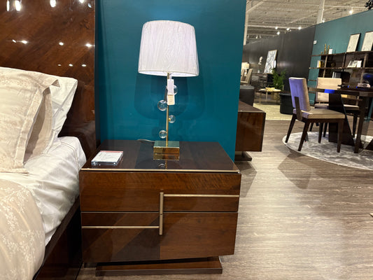 Coffee Walnut Wooden NIghtstand