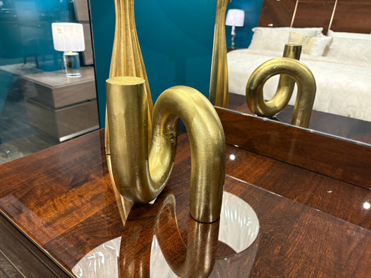 Curvy Gold Decorative Sculpture