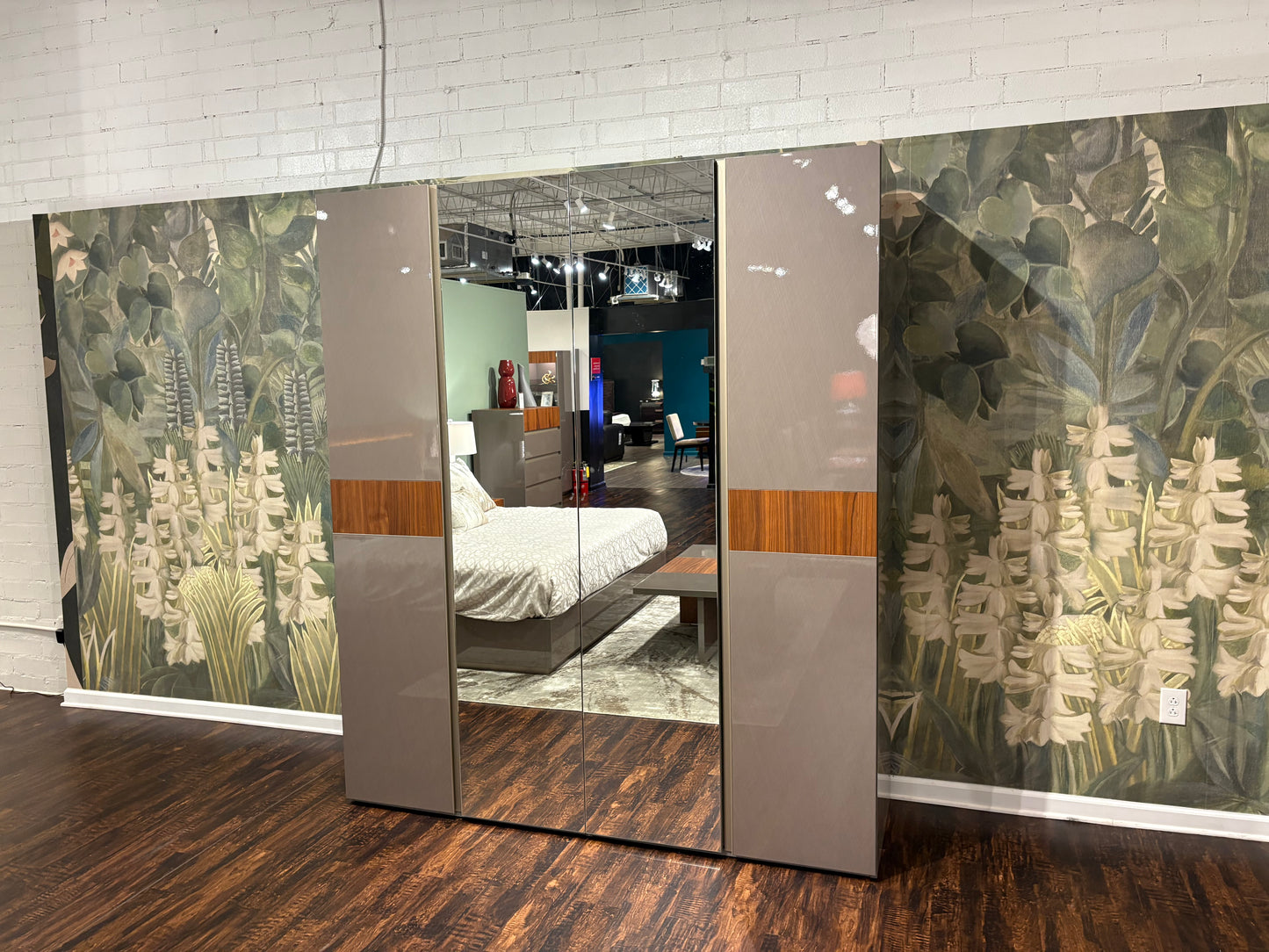 Dual Tone Wood Wardrobe