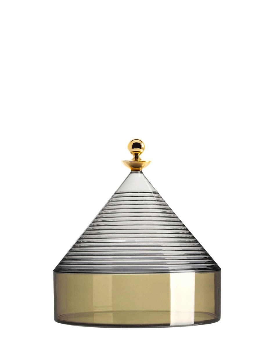 Gold and Green Conical Decoration