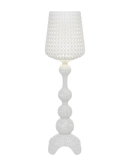 Intricate White Laced Floor Lamp