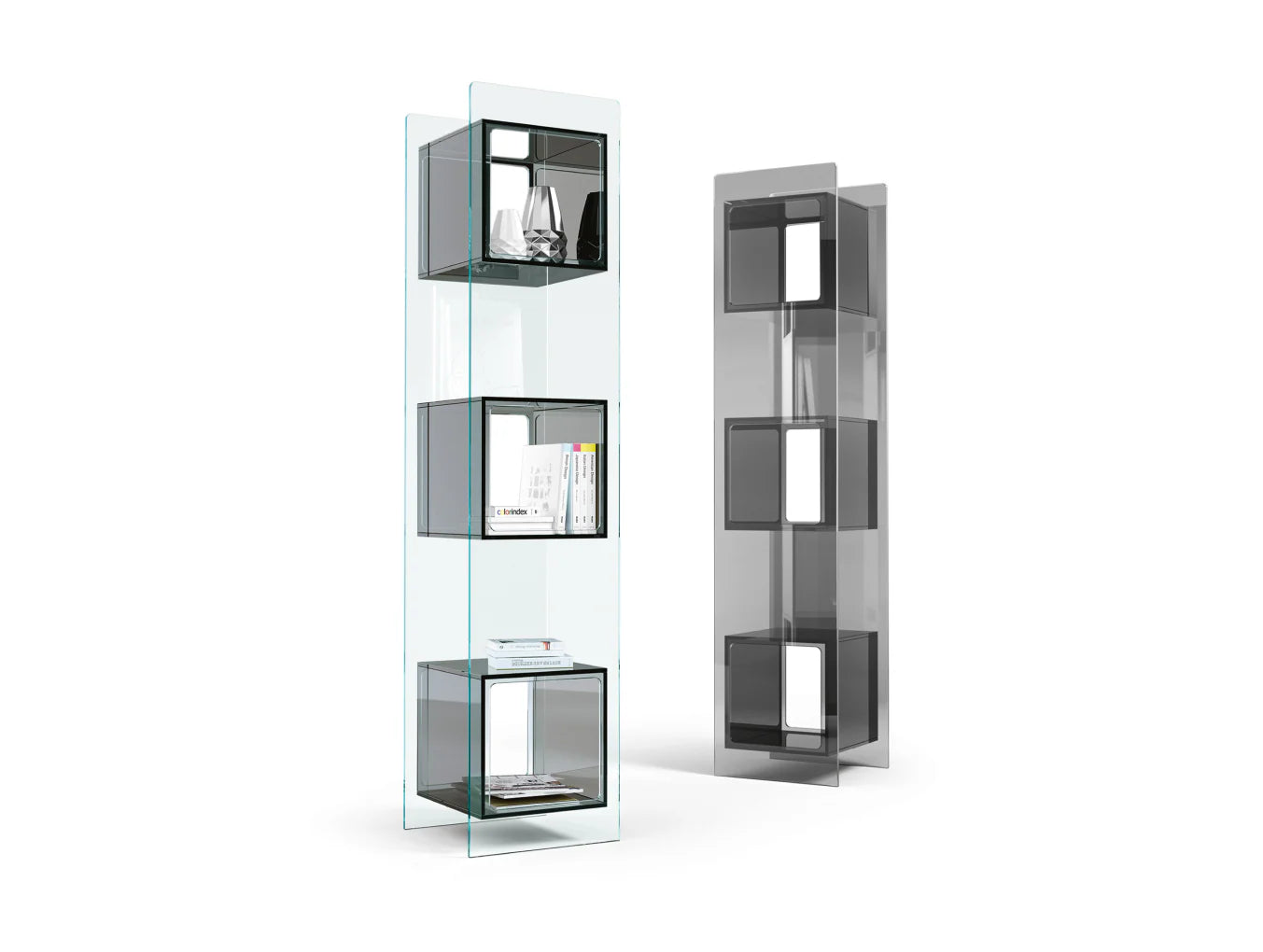 3 Tiered Glass Totem Display Cabinet