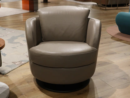 Gray Swivel Armchair